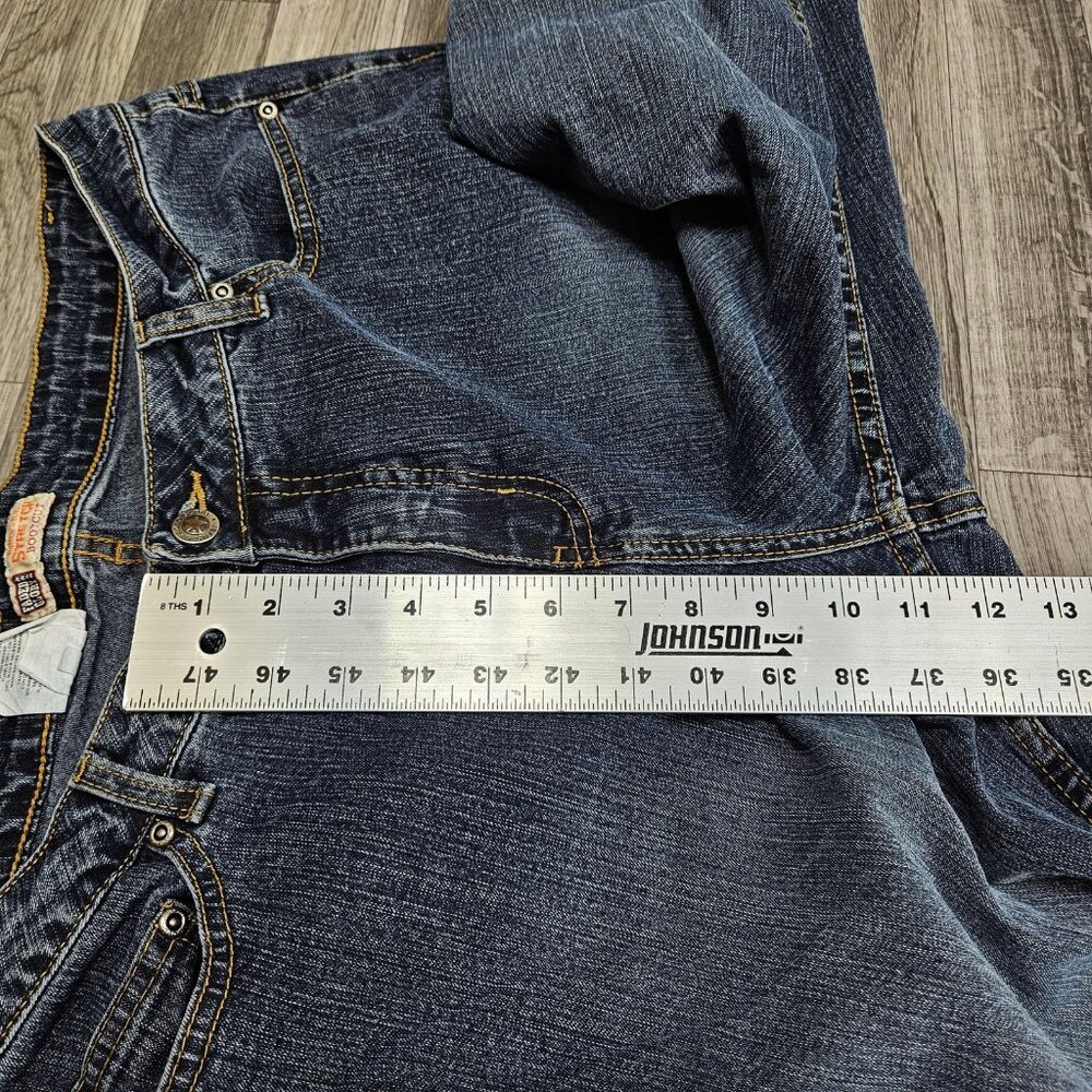 Faded Glory High Rise Stretch‎ Bootcut Jeans Womens 18W Blue Med Wash Denim - Picture 11 of 12